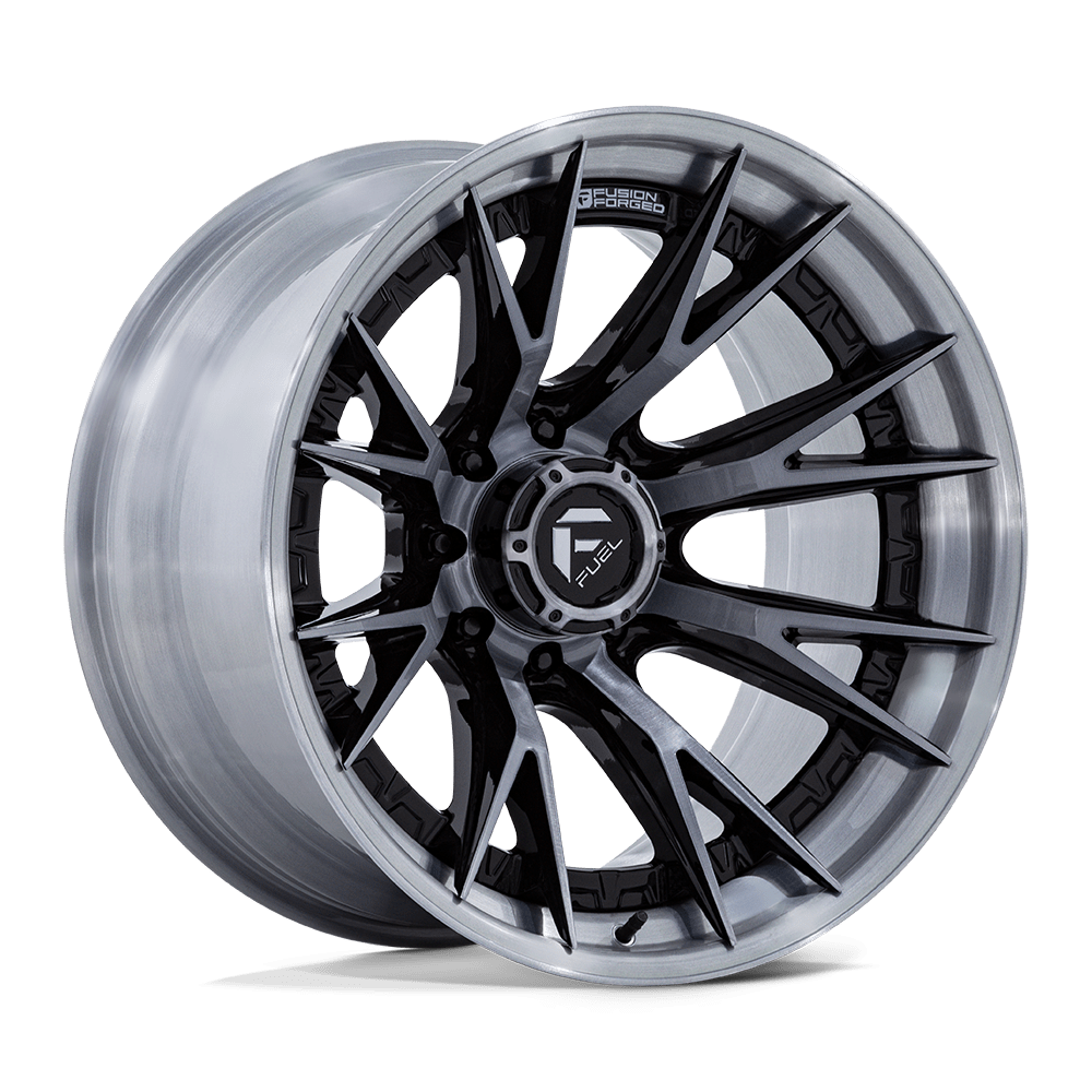 22x10 Fuel Fusion Forged Catalyst (Gloss Black/Brushed Dark Tint) 8x180