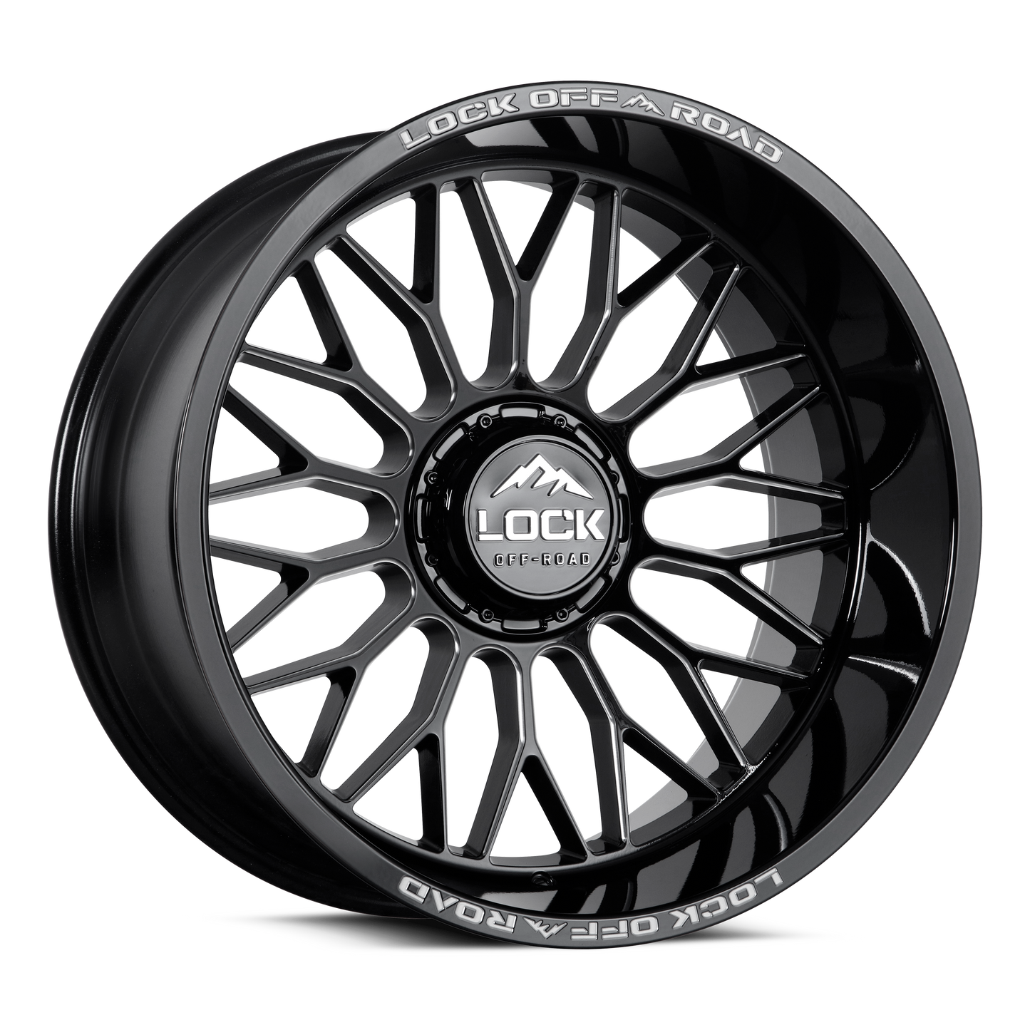 20x9 Lock Xtreme Rampage (Gloss Black / Milled) 6x139.7