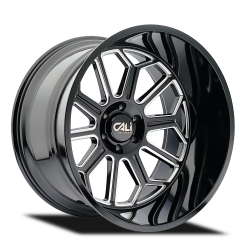 22x12 Cali Offroad Auburn Gloss Black/Milled 6x139.7