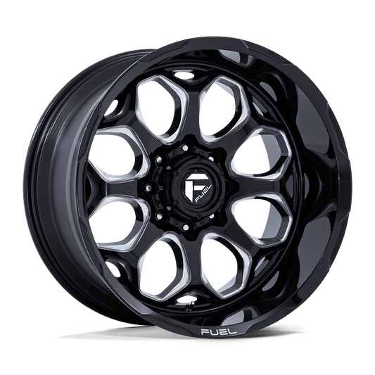 22x10 Fuel Offroad Scepter (Gloss Black / Milled) 6x139.7
